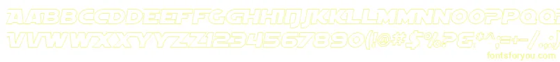 SfDistantGalaxyAltoutlineItalic Font – Yellow Fonts