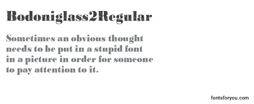 Bodoniglass2Regular Font
