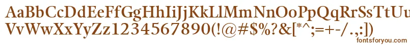 KalixSemibold Font – Brown Fonts on White Background