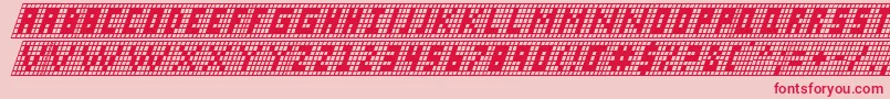 Xgridi Font – Red Fonts on Pink Background