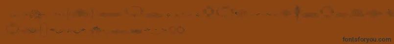 CalligraphiaLatinaFree Font – Black Fonts on Brown Background
