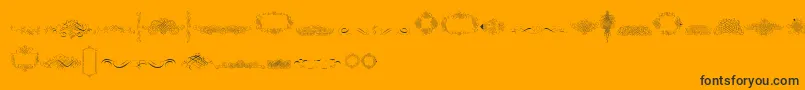 CalligraphiaLatinaFree Font – Black Fonts on Orange Background