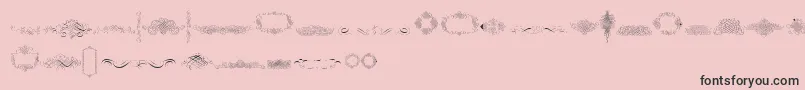 Police CalligraphiaLatinaFree – polices noires sur fond rose