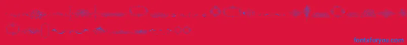 fuente CalligraphiaLatinaFree – Fuentes Azules Sobre Fondo Rojo