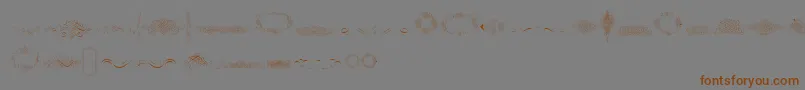 CalligraphiaLatinaFree Font – Brown Fonts on Gray Background