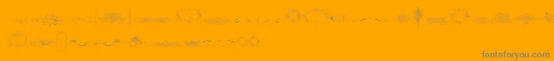 CalligraphiaLatinaFree Font – Gray Fonts on Orange Background