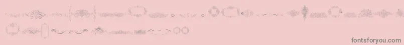 CalligraphiaLatinaFree Font – Gray Fonts on Pink Background