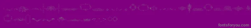 CalligraphiaLatinaFree Font – Gray Fonts on Purple Background