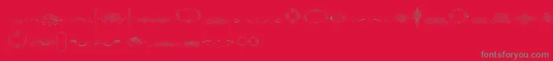 CalligraphiaLatinaFree-Schriftart – Graue Schriften auf rotem Hintergrund