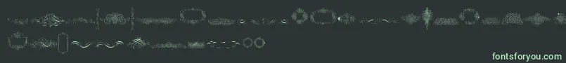CalligraphiaLatinaFree Font – Green Fonts on Black Background