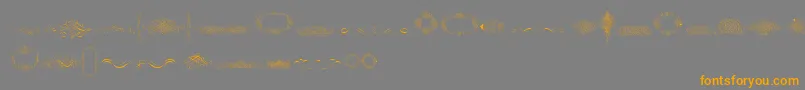 Шрифт CalligraphiaLatinaFree – оранжевые шрифты на сером фоне