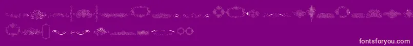CalligraphiaLatinaFree Font – Pink Fonts on Purple Background