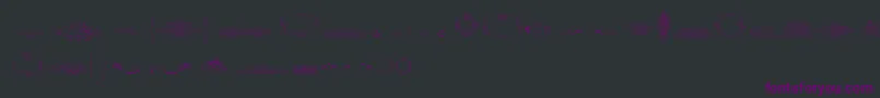 CalligraphiaLatinaFree Font – Purple Fonts on Black Background