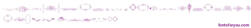 CalligraphiaLatinaFree Font – Purple Fonts on White Background