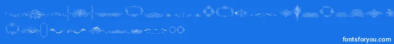 CalligraphiaLatinaFree Font – White Fonts on Blue Background