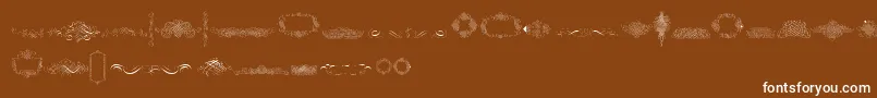 CalligraphiaLatinaFree Font – White Fonts on Brown Background