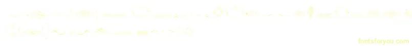 CalligraphiaLatinaFree Font – Yellow Fonts on White Background