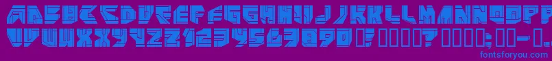 Шрифт Neopangaia – синие шрифты на фиолетовом фоне