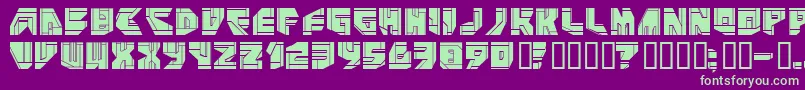 Neopangaia Font – Green Fonts on Purple Background