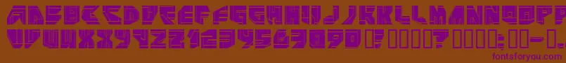 Neopangaia Font – Purple Fonts on Brown Background