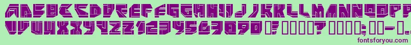 Neopangaia Font – Purple Fonts on Green Background