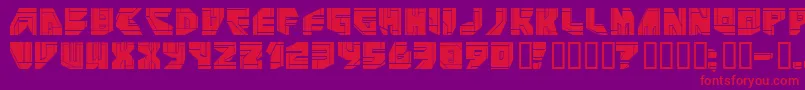 Neopangaia Font – Red Fonts on Purple Background