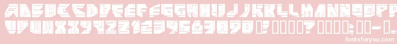 Neopangaia-fontti – valkoiset fontit vaaleanpunaisella taustalla