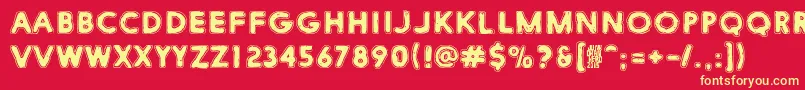 WhiteSubmarine Font – Yellow Fonts on Red Background