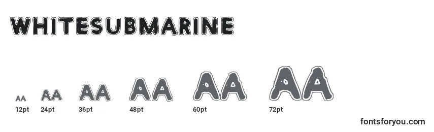 WhiteSubmarine Font Sizes