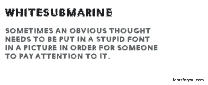 Review of the WhiteSubmarine Font