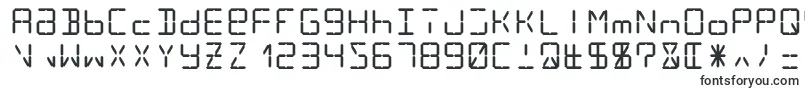 Шрифт Lcd14 – очень широкие шрифты