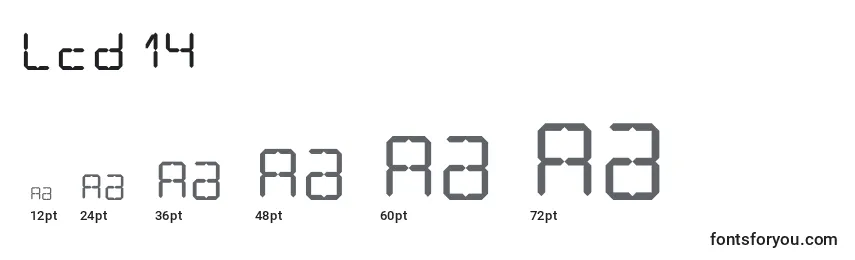 Lcd14 Font Sizes