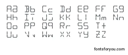 Обзор шрифта Lcd14