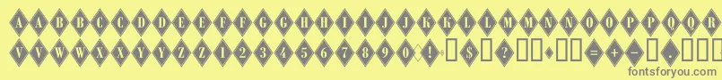 ARombygr Font – Gray Fonts on Yellow Background