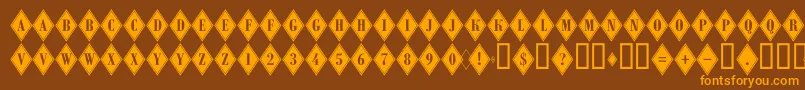 ARombygr Font – Orange Fonts on Brown Background