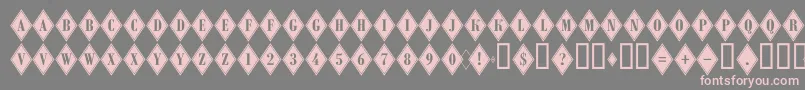 Police ARombygr – polices roses sur fond gris