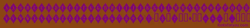 ARombygr Font – Purple Fonts on Brown Background