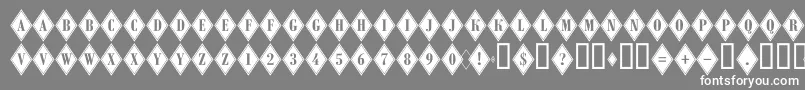 ARombygr Font – White Fonts on Gray Background