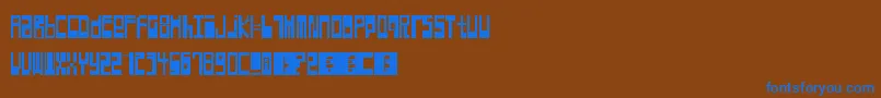 Hyperexcitability Font – Blue Fonts on Brown Background