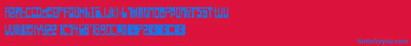 Hyperexcitability Font – Blue Fonts on Red Background