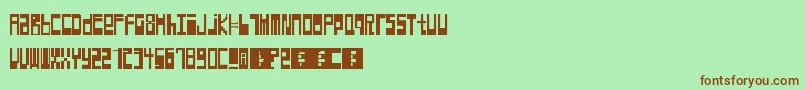 More about Hyperexcitability Font Hyperexcitability Font – Brown Fonts on Green Background