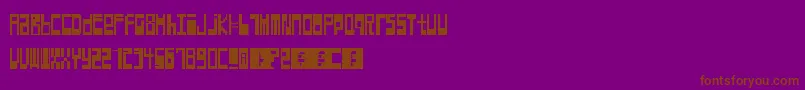 Hyperexcitability Font – Brown Fonts on Purple Background
