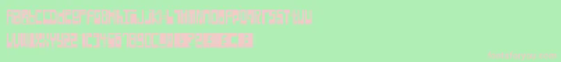 Hyperexcitability Font – Pink Fonts on Green Background