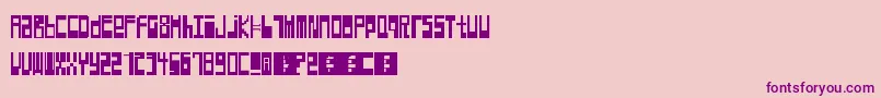 Hyperexcitability Font – Purple Fonts on Pink Background