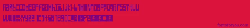 Hyperexcitability Font – Purple Fonts on Red Background