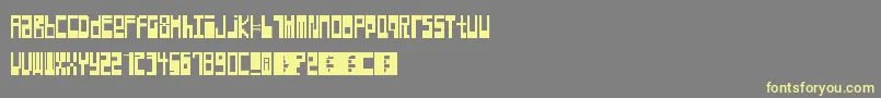 Hyperexcitability Font – Yellow Fonts on Gray Background