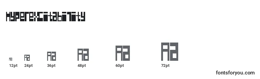 Hyperexcitability Font Sizes
