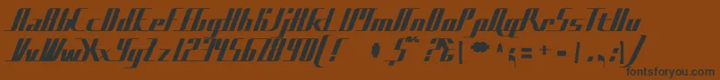 Шрифт Badfilms – чёрные шрифты на коричневом фоне