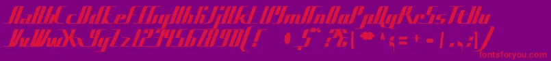 Badfilms Font – Red Fonts on Purple Background