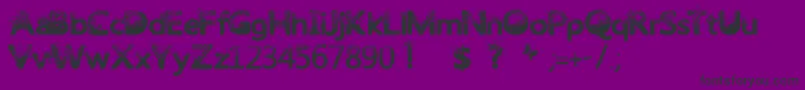 Trashbutterfly Font – Black Fonts on Purple Background